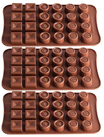 Schokoladenform aus Silikon, Basteln, kreatives Basteln, DIY, Kekse, Dekoration, Silikonform, Würfel, Backform, flexible Form für harte Bonbons oder Gummibärchen, Schokolade, Eis, Kuchen, Kekse,