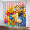 Fgolphd Verdunkelungsvorhang im Pooh Bear, wasserdichter Stoff gardinen für kinderzimmer,Ösen Oben für gardinen, 100% Polyeste,2 Paneele (4,150×166(BxH))