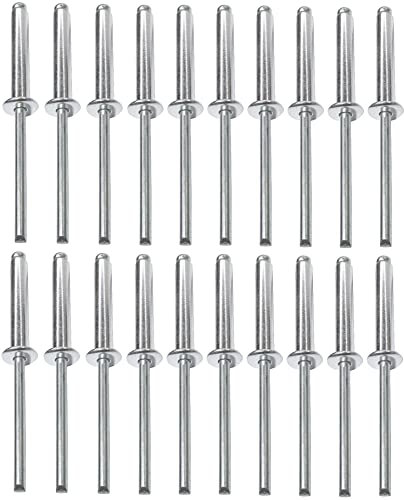 AERZETIX - C48115 - Lot de 20 Rivets aveugles standard Ø5x30mm aluminium/acier - DIN 7337 A - rivet pop à rupture de tige