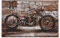 Dynamic24 3D Metallbild Motorrad Metall Wandbild Retro Vintage Bild Bar Küche Wohnzimmer