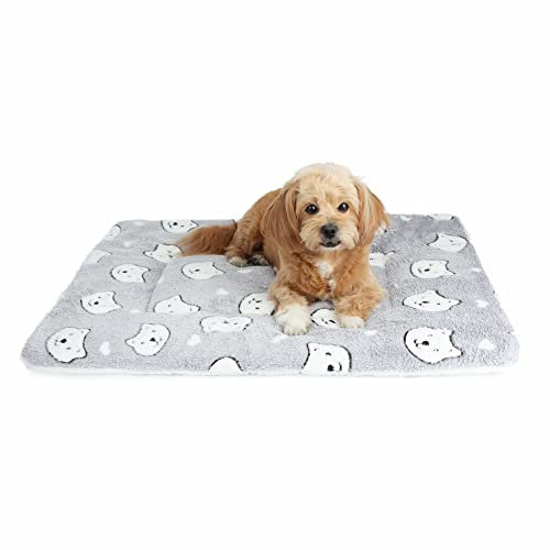 LY4U Hundebettmatte Matratze Maschinenwaschbar Hundebettkissen Warme Atmungsaktive Matte für Haustier Katze Tragen 60x80cm