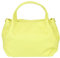 Girly Handbags Borsa a mano da donna in vera pelle, Giallo chiaro., Medium