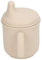 Gobelet D'entraînement en Silicone avec Poignées Antidérapantes et Couvercle à Bec Verseur Anti-déversement pour bébé (Beige)