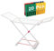 ForenTex Tendederos Plegables con alas, Hecho de Resina, Superficie de tendido 20 m, con Bloqueo de Seguridad, Resistente al Sol, Incluye 20 Pinzas (Blanco)