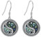 Yin Yang Ohrringe Sterling Silber keltischer Knoten Yin Yang BFF Anhänger Hängeohrringe Taichi Schmuck Geschenke für Frauen