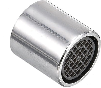 QUARKZMAN 15mm Filettatura Femmina Dia Aeratore Ugello x 1pz Rubinetto Raccordo con Guarnizione Guarnizione per Cucina e Bagno, [Argento Tono]