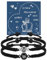 YELUWA 2 Pcs Paare Armbänder, Ich Liebe Dich 100 Sprachen Armbänder, Paare Armbänder Fernbeziehung Ihr Armband Valentinstag Paare Geschenke Für Ihn Ihr Freund Freundin Frauen Männer Schwarz FR