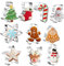 Weihnachtskeksschneider Set von 10,Edelstahl Keksschneider, Weihnachtsbaum Lebkuchen Weihnachtsmann Schneemann Rentier Schneeflocke Candy Cane Star Bell Socken