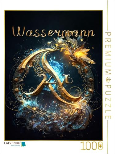 CALVENDO Puzzle Wassermann 21. Januar - 19. Februar | 1000 Teile Lege-Größe 64 x 48 cm Foto-Puzzle für glückliche Stunden