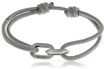 Made by Nami Bracciale da surfista per uomo e donna • Corda nautica fatta a mano e intrecciata • Maritim & Minimalista • 100% impermeabile e regolabile • Regali per uomini, [ADJUSTABLE], Acciaio