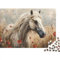 Pferde Puzzle Für Erwachsene 1000 Teile Krawatter Geburtstag Family Challenging Spiele Lernspiel Home Decor Entspannung Und Intelligenz 1000pcs (75x50cm)