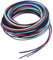 QUARKZMAN PVC Anschlussdraht 3,0 m 24AWG Elektrodraht UL1007 verzinntes Kupferlitzenkabel 5 Farben, 1,5 mm Durchmesser für Modellflugzeuge, elektrische Geräte, interne Verbindungen