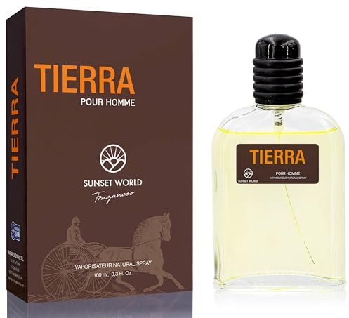Tierra - Compatibile e Ispirato da Terre D'Herm. Eau de Cologne Intensiv 100 ml, profumo di feromoni da uomo, profumo equivalente