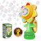 PANACARE Seven Color Bubble Machine Sonnenblumen Seifenblasenmaschine, Seifenblasenspielzeug Kinder 5000+ Seifenblasen/Min mit Akku und Seifenblasenlösung für Geburtstag/Party/Hochzeit (Yellow)