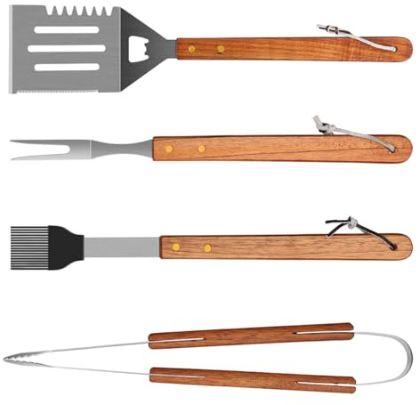 Ensemble d'outils pour barbecue, ensemble d'outils de gril | Outils de barbecue suspendus,Kit de barbecue, ensemble d'outils de barbecue en acier inoxydable pour camping, outils