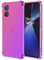HONLEN Funda para OnePlus Nord CE4 Lite 5G Carcasa, (6.67 Inches) Gradiente Transparente TPU Silicona Case, Protección de Esquina Mejorada Cover Rosado Morado