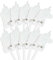 FOLDZILLA Steckenpferde 10er Set aus Pappe 115 x 40 x 25 cm Hobbyhorse Stockpferde - Einhorn Regenbogen Ausmalen
