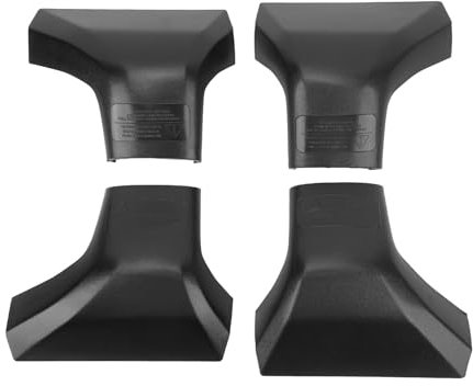 4-teilige Dachträger-Querstangen-Abdeckkappe, Stabile Endkappe, ABS-Dachträgerschienen-Querstangen-Abdeckkappe, Passend für XLE, für XSE, Limited und Nur für Platinum-Modell 2020