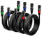 EBXYA XLR Microphone Cable 3M 4-Pack, 3-Pin Balanced Male to Female Audio Cord - Durable Shielded for Mic Mixer, Recording Studio, Speaker (Professional Studio/Gig Use)