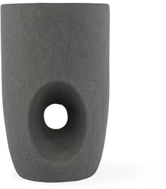 Trautesheim® Keramik Vase Graphit 34 cm hoch 19 cm Durchmesser, 3,6 kg schwer, grau