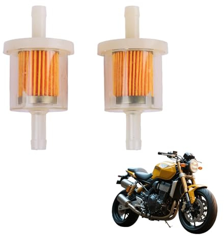 8mm Universal Benzinfilter – Ideal für Motorräder, Rasenmäher, Roller, Mofas und PKW – Robuster und langlebiger Kunststoff mit transparenter Wand für einfache Sichtprüfung