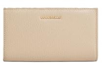 Coccinelle Leder Geldbörse Metallic Soft Wallet Sandshell beige
