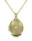 HausderHerzen.de Medaillon 333 Gold Oval Anhänger mit Zirkonia für 2 Fotos mit Kette
