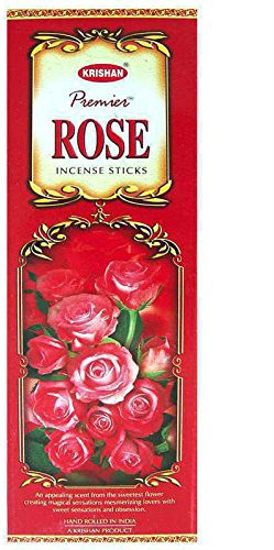Bâtons Encens Krishan Rose - Lot de 3 boites de 8 batonnets - Livraison Gratuite