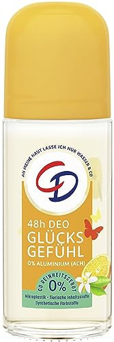CD Deo Roll-On Glücksgefühl mit Orangenblüten und Gute-Laune-Duft/ohne Aluminium für 48 Std. Schutz, 50 ml