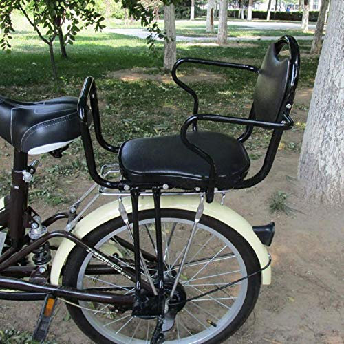 Vélo électrique avec siège arrière pour enfant VTT Vélo de sécurité avec barrière haute Noir