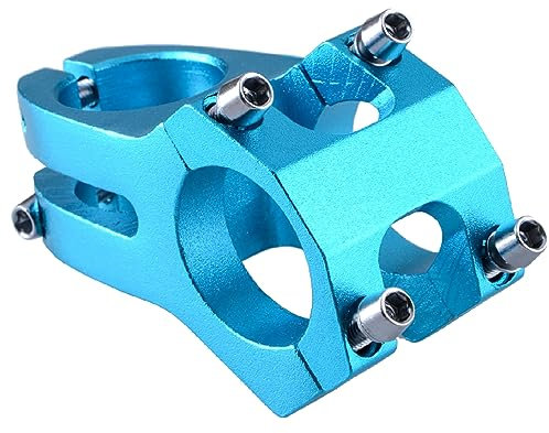 Azarxis Fahrrad Vorbau 31.8mm 40mm Aluminium Kurze Lenkervorbau für Rennrad, Mountainbike, MTB, BMX (Blau)