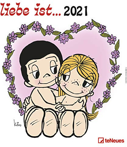liebe ist… 2021 - Wand-Kalender - 30x34 - Illustrationen - Paar