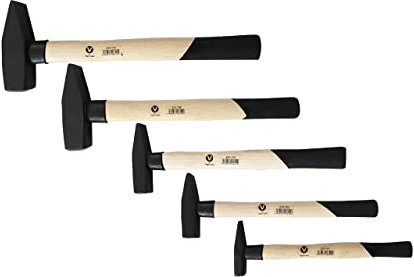 Schlosserhammer Hammer Hämmer 100/200/300/800/1000g Set 5tlg Hammerset
