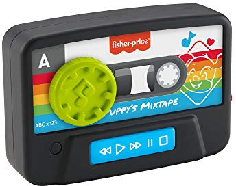 Fisher-Price Rires/Éveil Ma Première Cassette, Jouet Musical, Inspiration Rétro, Version Française Multicolore pour Bébé/Enfant de 6 Mois à 3 Ans, 1 Unité