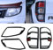 JHCHAN Scheinwerferabdeckung und Rücklichtabdeckung für Ford Ranger 2012-2014 Wildtrak Raptor XL XLT Limited Platinum Tremor T6 MK1 (2012-2014 Rücklicht Scheinwerfer Satz)