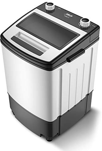 Washing Machines 6.5KG Turbine Washing Machine And Spin Dryer 2 In 1 Laundry Cleaning Machine,With UV Blue Light Antibacterial Function,For Home Travel Camping Dorms Business Trip College Rooms