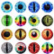 Julie Wang 30MM 20 pièces Dragon yeux verre Cabochon yeux pour poupée d'argile faisant des Sculptures accessoires artisanat bricolage résultats fabrication de bijoux