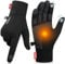 PULIOU Handschuhe Herren Damen Winter Warme Fahrradhandschuhe Winterhandschuhe Fahrrad Handschuhe Sporthandschuhe Laufhandschuhe Touchscreen Winddichte rutschfest Elastisch