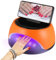 MUSERAY UV LED Nail Lamp, 360W High Power UV Nail Dryer with Phone Holder Professional Nail Gel Polish Dryer Curing Lamp,with Auto Sensor 60 Beads Suitable for Fingernail and Toenail