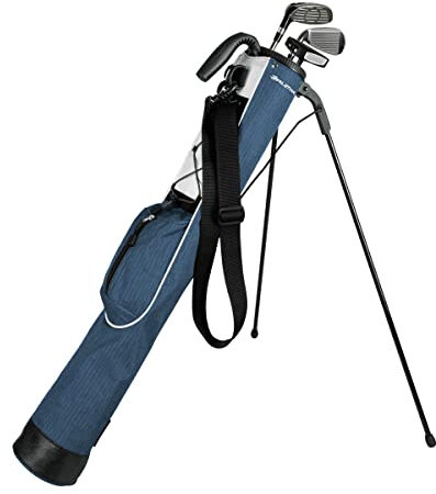 Orlimar Pitch 'n Putt Golf-Tragetasche, leicht, kariert, Polyazurblau