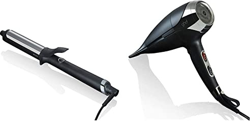GHD - Curve Classic Curl Tong - Boucleur (Noir) & Helios - Seche Cheveux (Noir)
