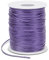 LEREATI Fil Nylon pour Bracelet 1.5mm x 100m Cordon Satin de Soie Cordon Coulissant, Fil pour Tisser des Colliers, Perle, Bijoux, Macramé, Artisanat DIY (Violet)