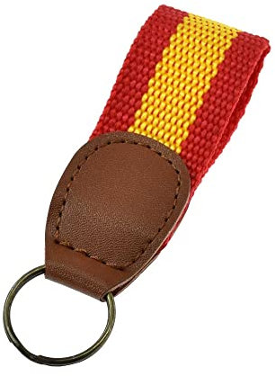 BDM - Porte-clés en Tissu Bleu avec Le Drapeau de l'Espagne pour Homme et Femme - Modelo 4