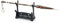 God of War Chaos Blade Thunder Hammer Axt Waffenmodell Schlüsselanhänger mit Display Ständer für Anime Fans, Stil 2, Einheitsgröße