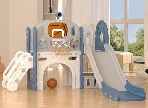 XJD 8 in 1 Toddler Slide Set, Kids Slide for Toddlers Age 1-3