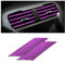 CGEAMDY 20 Piezas Tiras Decorativas para el Aire Acondicionado del Coche, Accesorios para el Interior del Coche, Tira Decorativa Multicolor para la MayoríA de las Salidas de Aire (Púrpura Hielo)