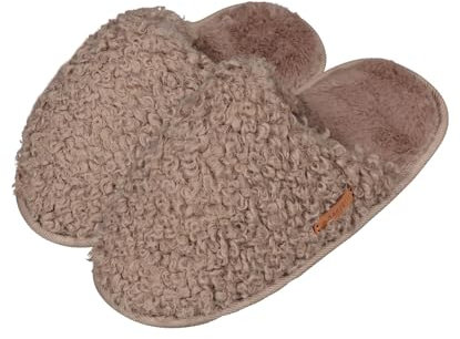 Barts Damen Hausschuhe Vensie Slippers aus weichem Kunstpelz 0299 Light Brown 24 36/37