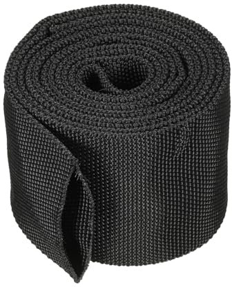 PATIKIL 1.7 Dia 6.5FT Nylon Protective Hose Sleeve, Cable Cover Sheath Protection for Welding Tig Torch Hydraulic Hose, Black