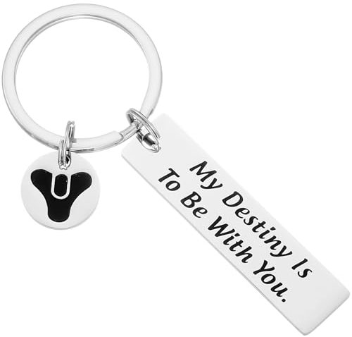 HUTIMY Destiny 2 Merchandise für Männer Video Gamer Player Geschenk My Destiny Is To Be With You Gamer Geschenk für Freund, Edelstahl, Medium