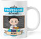 Caribu design Tazza Professore Maestro Personalizzata con Nome e Colore Capelli - Idea Regalo Personalizzabile Divertente - Compleanno, Natale, Laurea, Scuola, Liceo fine anno (Professore Uomo)